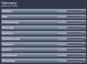 Twitter-Trends Trendsmap