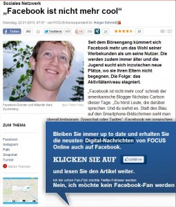 FOCUS und Facebook