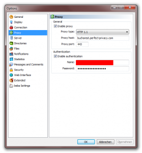 Perfect Privacy in eMule