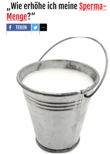 Eimer Sperma