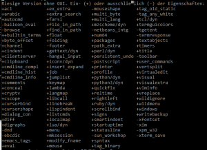 Vim: Was darf's sein?