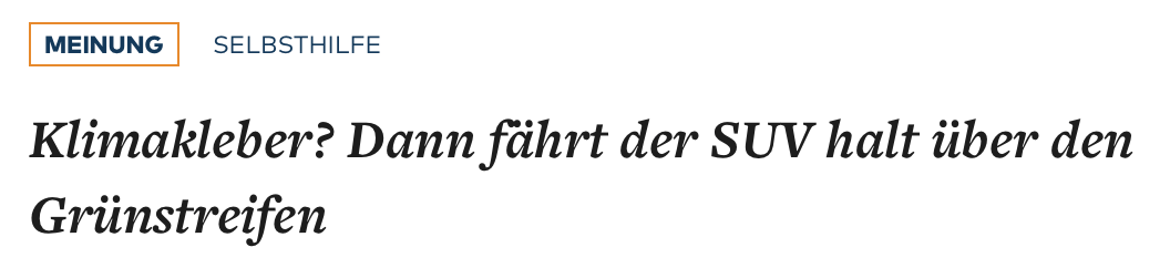 Verrücktes Hedonistenblatt WELT.