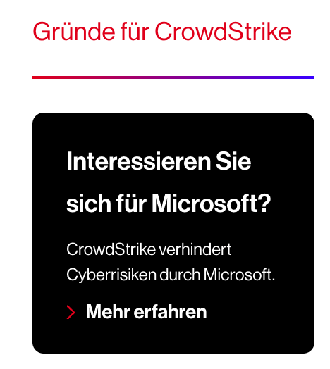 CrowdStrike verhindert Cyberrisiken durch Microsoft.