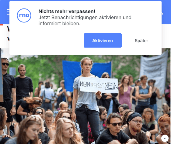 Nein heißt Später